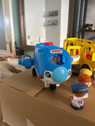 Avión y Bus Fisher-Price Little People No