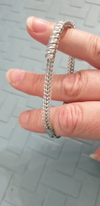 Bracciale Tennis Acciaio Zirconi