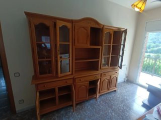 Vitrina Provenzal Madera y Cristal