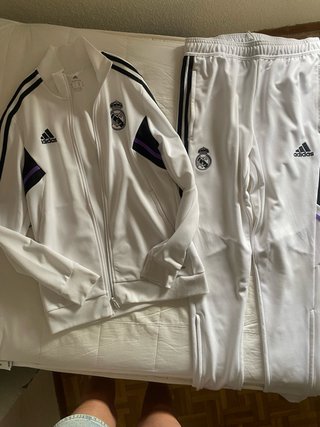 Chándal Real Madrid Adidas Blanco Talla 13-14Y