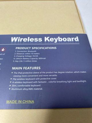 : Funda Teclado Inalámbrico iPad con Touchpad