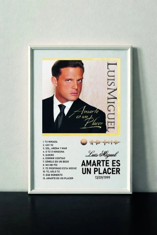 Cuadro Luis Miguel Amarte es un Placer