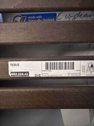 4 Sillas plegables madera Ikea marrones