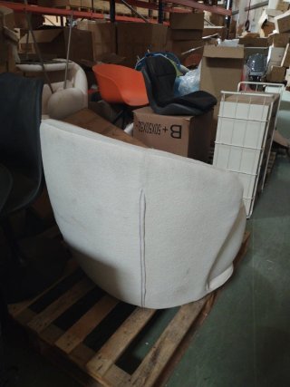 Sillón blanco borreguito