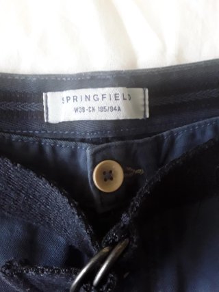 Pantalón corto Springfield Talla 48 Azul