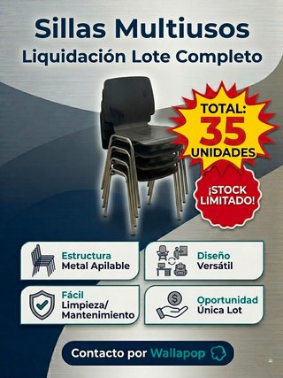 Sillas Multiusos Negras (Lote 35)