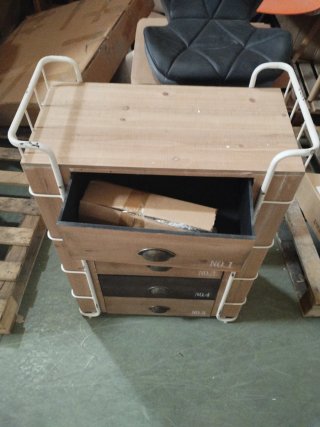 Mueble Auxiliar Industrial Madera Cajones