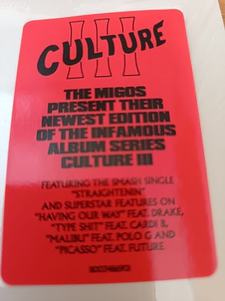 Migos Culture III 2LP Vinilo Doble Nuevo