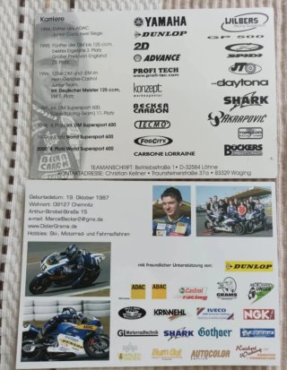 Postal Chris Vermeulen MotoGP Rizla Suzuki