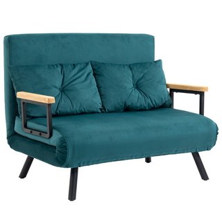 Divano Letto Matrimoniale 3 in 1 Vellutato con Sch