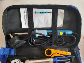 Kit de solda nuevo sin usar + pasta de solda