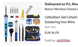 Kit de solda nuevo sin usar + pasta de solda