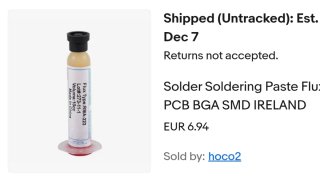 Kit de solda nuevo sin usar + pasta de solda
