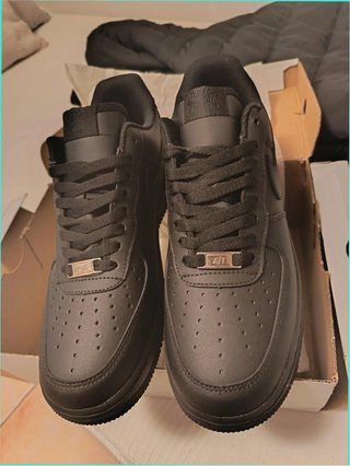 Nike Air Force 1 Talla 41 Negro Sin Estrenar