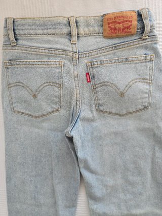 Pantalón Levis vaquero desgastado niña, wide leg t