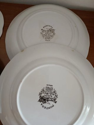 Vajilla cerámica diseño rural