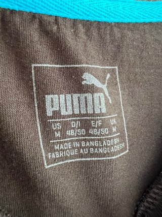 Camiseta Puma Negra y Azul