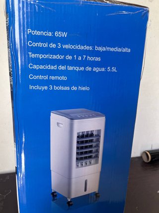 Climatizador Evaporativo 5.5L con Mando 65W