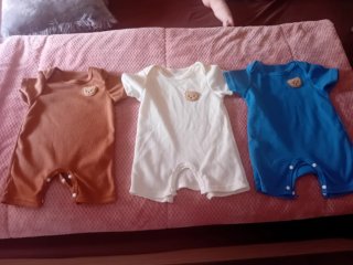 Conjunto 3 Peleles Bebé Oso