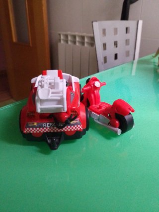 Coche Bomberos Pinypon Action + Moto