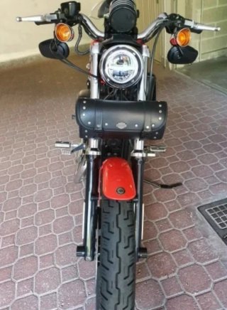 Faro LED Cromado Para Harley Davidson Indian