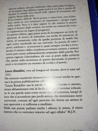 Controluce Laura Rinaldini Libro Poesie
