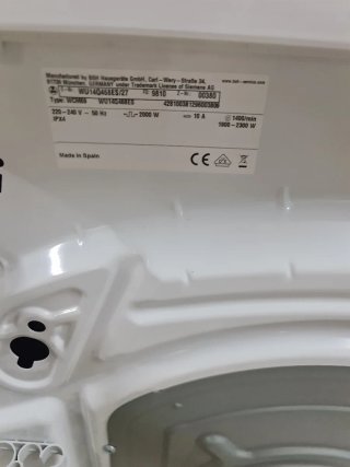 Lavadora Siemens iQdrive 8kg 1500 RPM