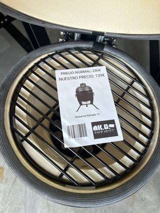 Barbacoa Kamado Cerámica 13 Negra