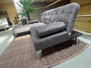 SOFA CAMA TERCIOPELO CON SHAISLONGUE