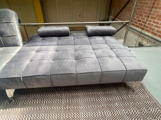 SOFA CAMA TERCIOPELO CON SHAISLONGUE