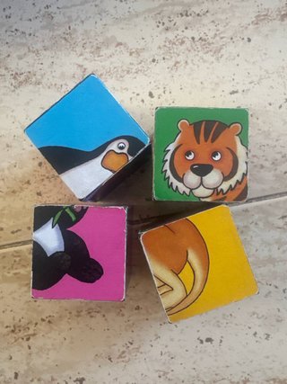 Lote Bloques Madera, Mosaico y Cubos