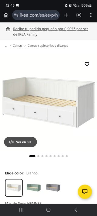 Cama nido Ikea Hemnes Blanca