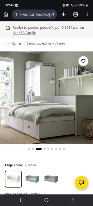 Cama nido Ikea Hemnes Blanca