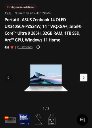 Asus Zenbook 14 OLED UX3405CA