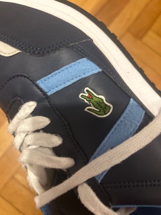Zapatillas Lacoste Azul Marino y Celeste