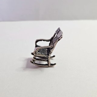 Mini Sedia a Dondolo Argento 800