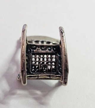 Mini Sedia a Dondolo Argento 800