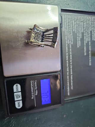 Mini Sedia a Dondolo Argento 800