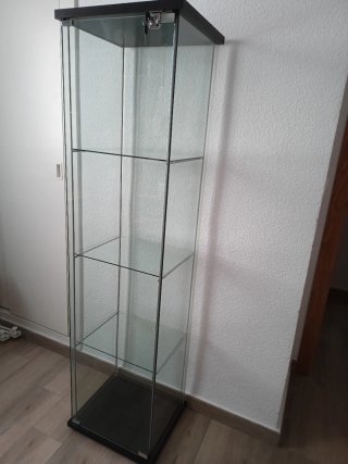 Vitrina IKEA DETOLF Cristal Negra