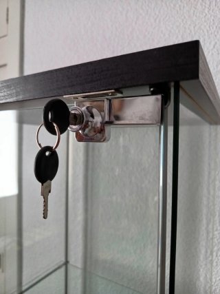 Vitrina IKEA DETOLF Cristal Negra