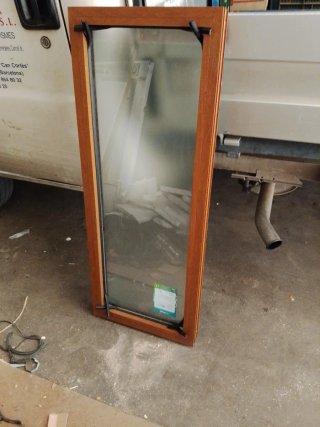 Ventana Fija color Madera