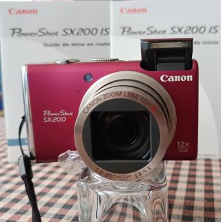 Canon PowerShot SX200 IS Cámara Digital Rosa de Segunda mano por