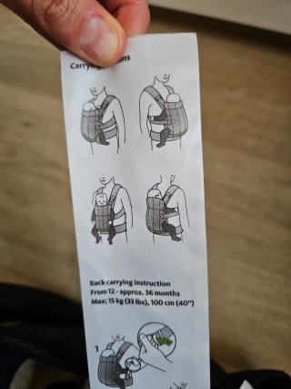 Mochila portabebés BabyBjörn gris