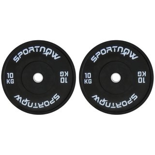 Set di 2 Dischi Palestra da 10kg per Bilanciere e