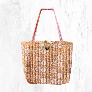 Bolso Tote Acolchado Estampado Colores