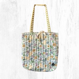 Bolso Tote Acolchado Estampado Colores
