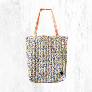 Bolso Tote Acolchado Estampado Colores