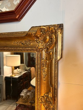 Gran Espejo Antiguo Dorado 114x99cm