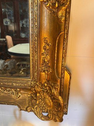 Gran Espejo Antiguo Dorado 114x99cm