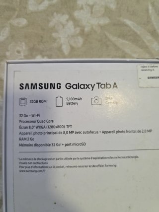 Tablet Samsung Tab A Nero